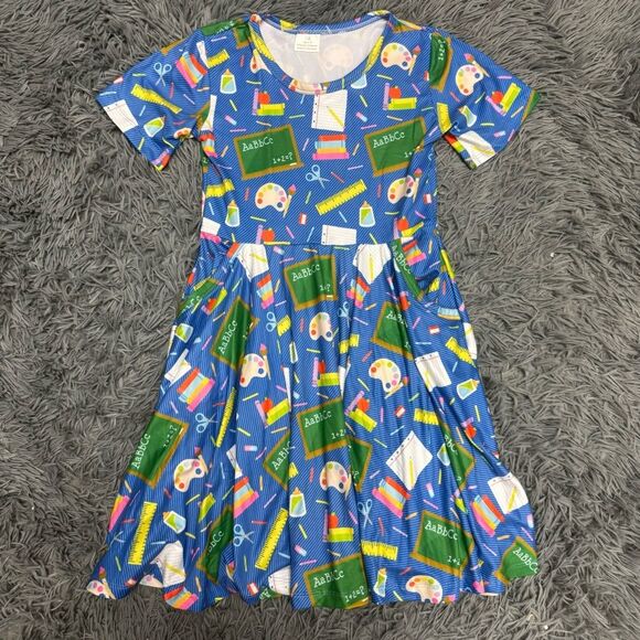 Other - School Supplies Print Dress Size 6-7